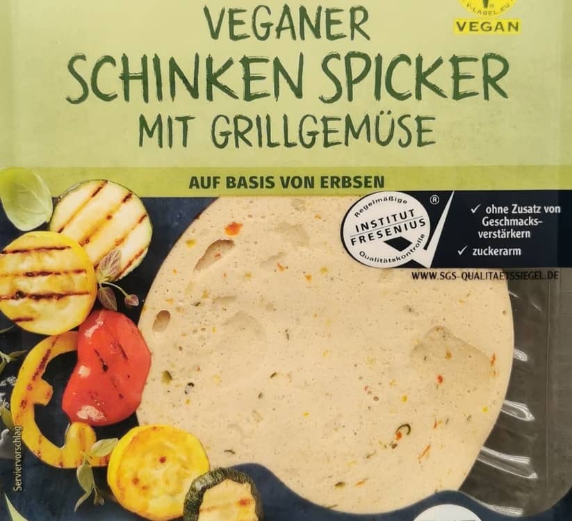 Veganer Schinken Spicker mit Grillgemuese 2 | Fleischersatz-Produkte.de