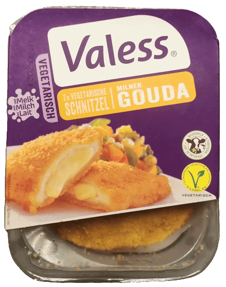 Valess: Vegetarisches Gouda Schnitzel