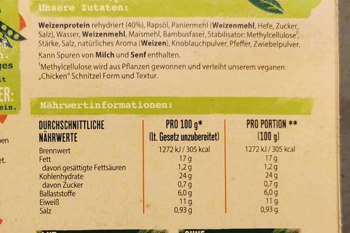 Iglo: Green Cuisine vegane Chicken Schnitzel