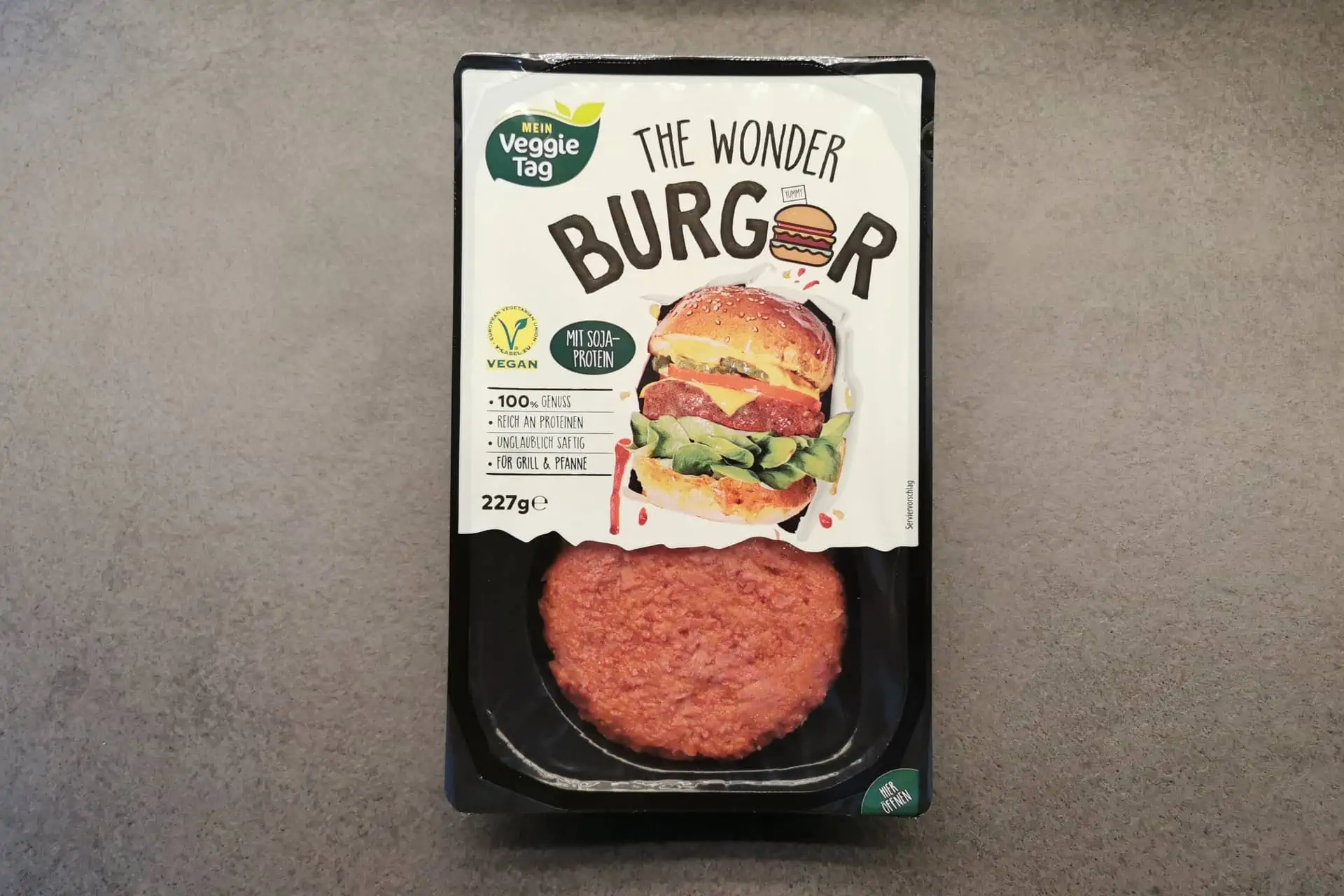 The Wonder Burger mit Soja Protein