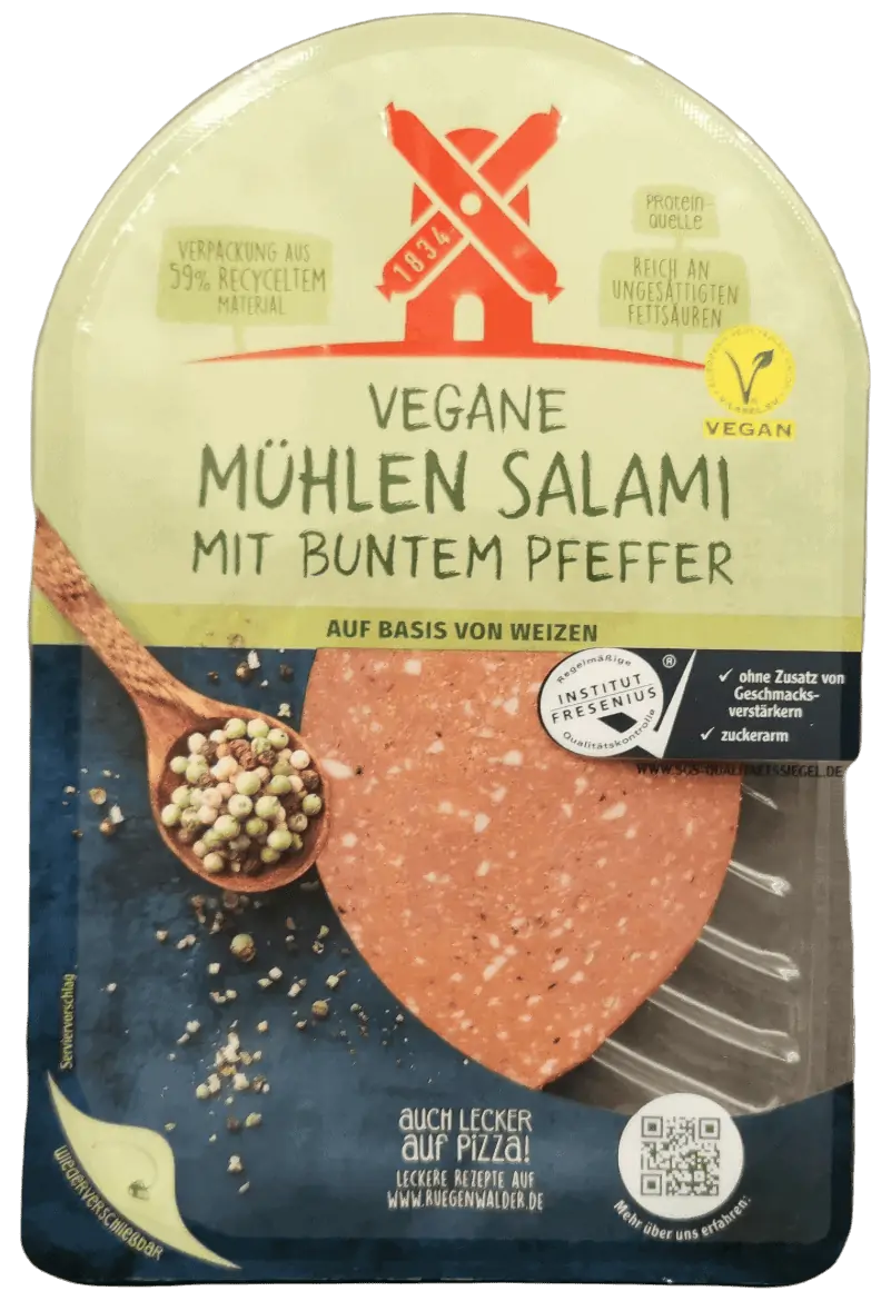 Rügenwalder Mühle: Vegane Mühlen Salami Bunter Pfeffer