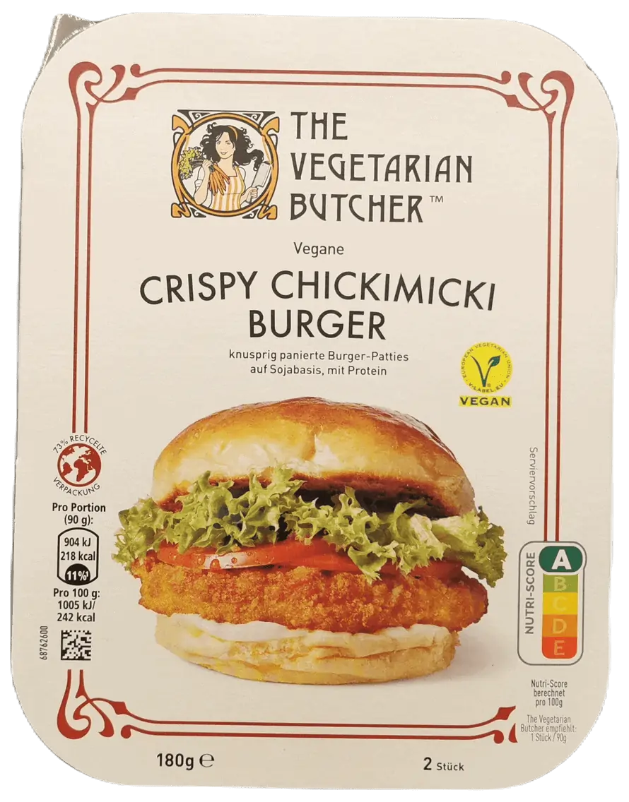 The Vegetarian Butcher Crispy Chickimicki Burger frei | Fleischersatz-Produkte.de