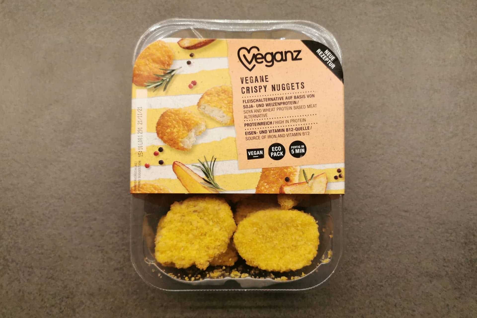 Veganz: Vegane Crispy Nuggets