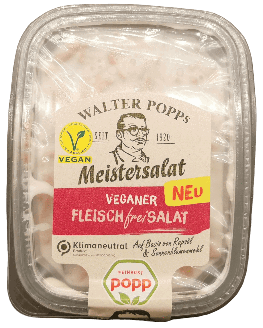 Walter Popps Veganer Fleischsalat frei | Fleischersatz-Produkte.de