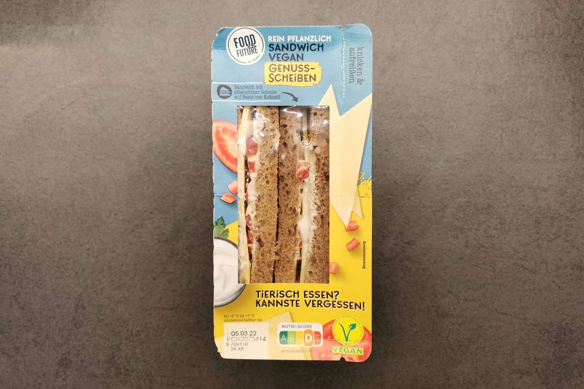 Food for Future: Veganes Käse Sandwich (Genussscheiben)