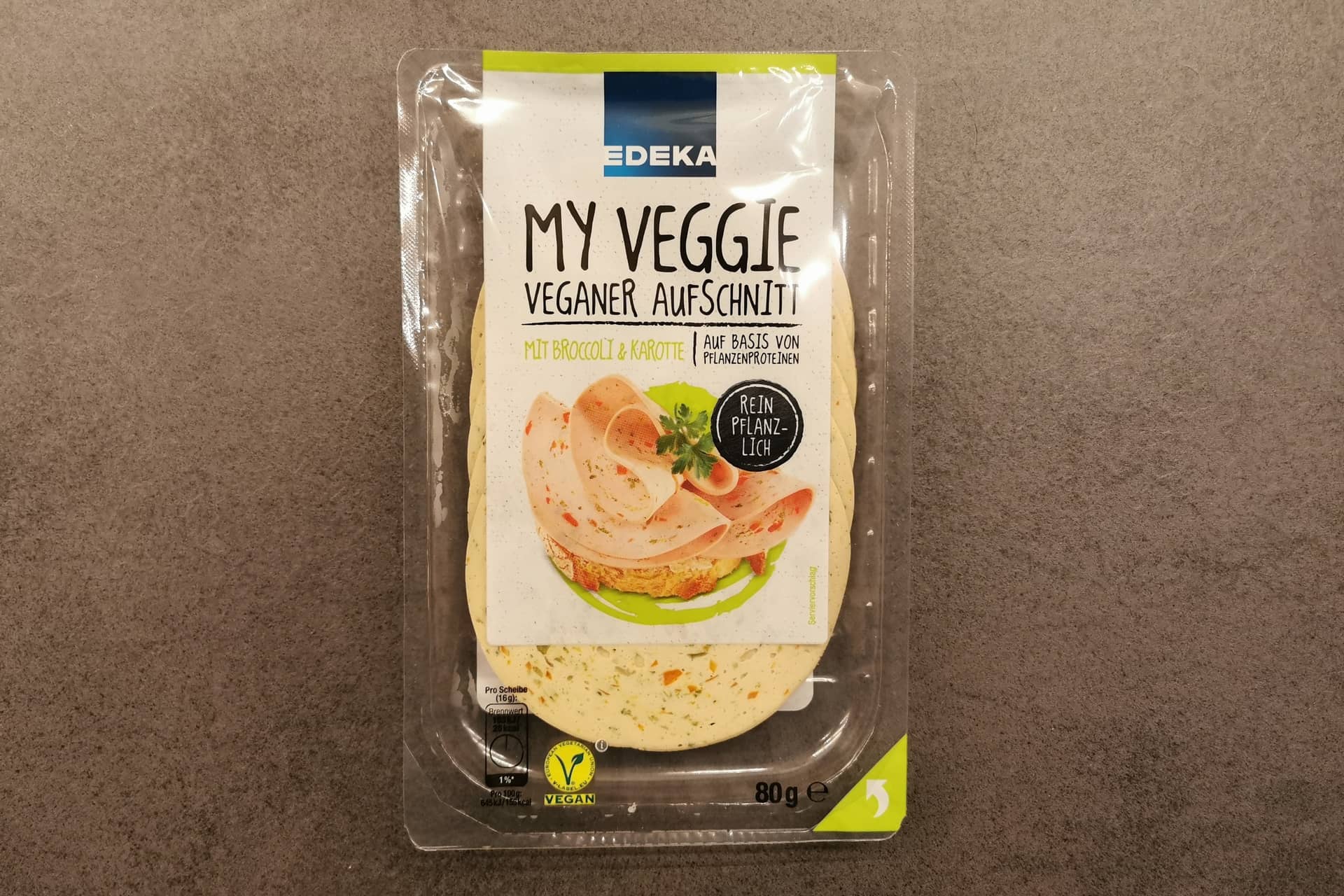 My Veggie: Veganer Aufschnitt Broccoli Karotte