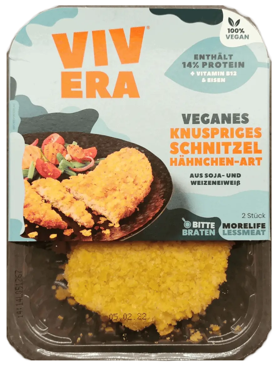 Vivera: Veganes knuspriges Hähnchenschnitzel 