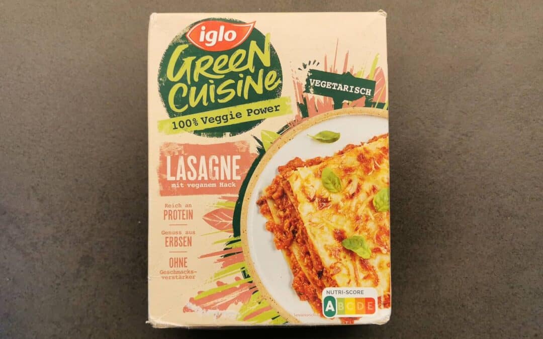 Iglo: Green Cuisine Lasagne mit veganem Hack