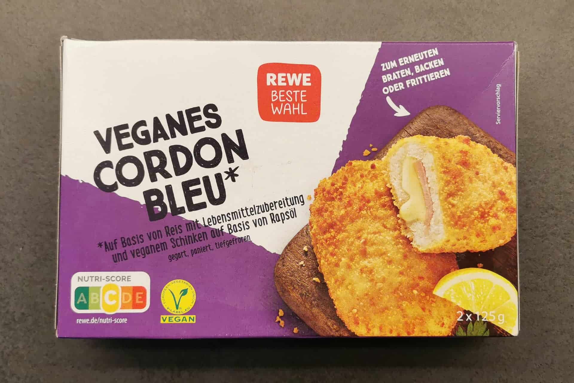 Rewe: Veganes Cordon Bleu