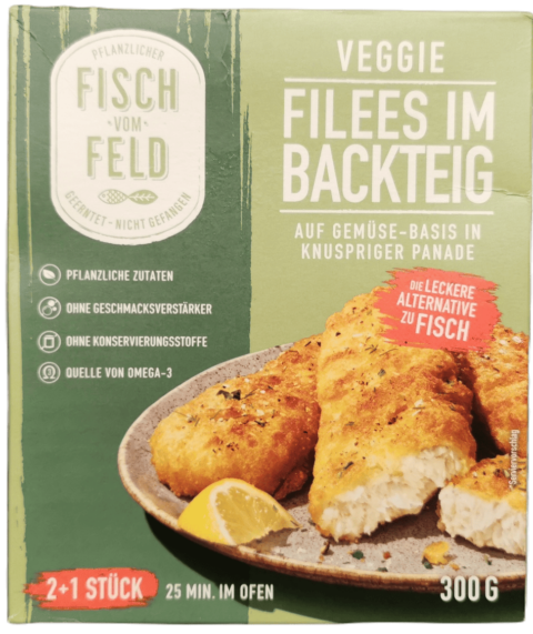 Fisch vom Feld: Veggie Filees im Backteig - Fleischersatz Produkte