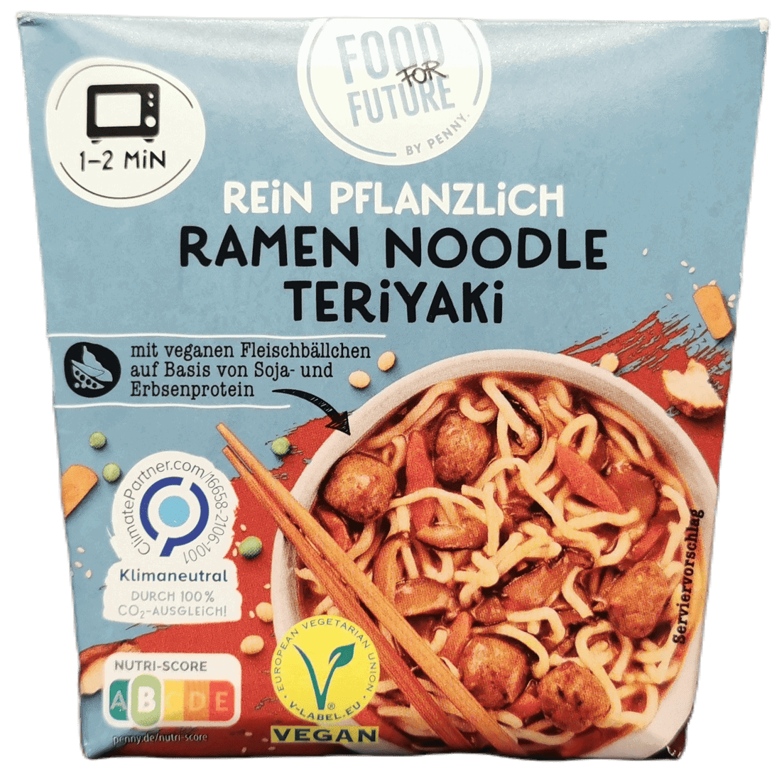 Food for Future Vegane Ramen Noodle Teriyaki freigestellt | Fleischersatz-Produkte.de