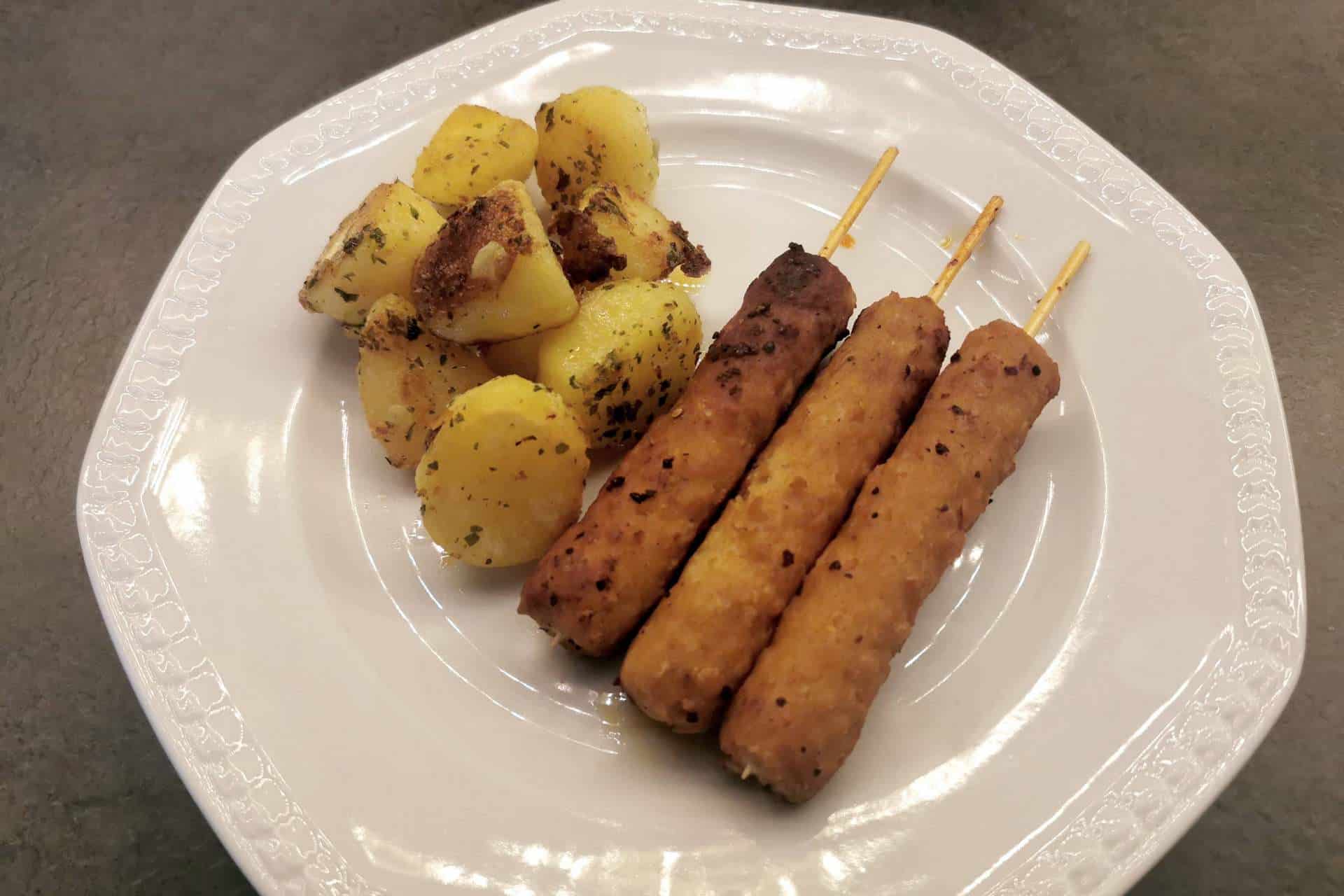 Take it Veggie - Vegane Flammenspieße BBQ mit Bratkartoffeln