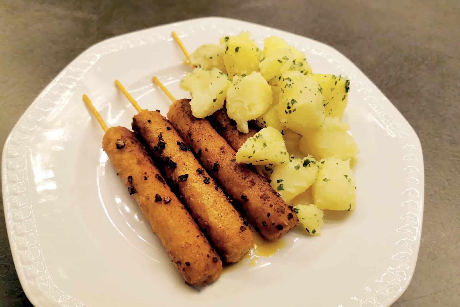 Take it Veggie - Vegane Flammenspieße Hot mit Kartoffeln