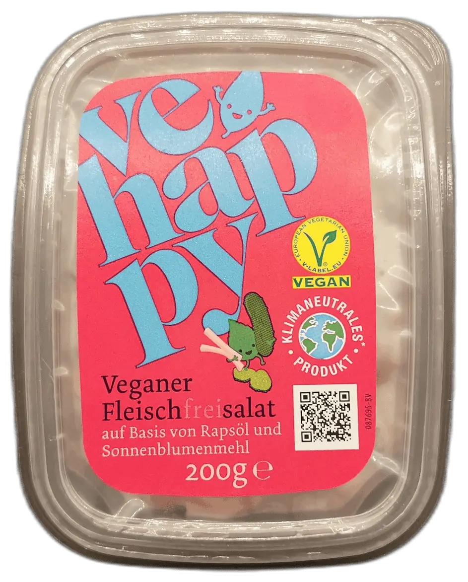 VeHappy Veganer Fleischfreisalat frei | Fleischersatz-Produkte.de