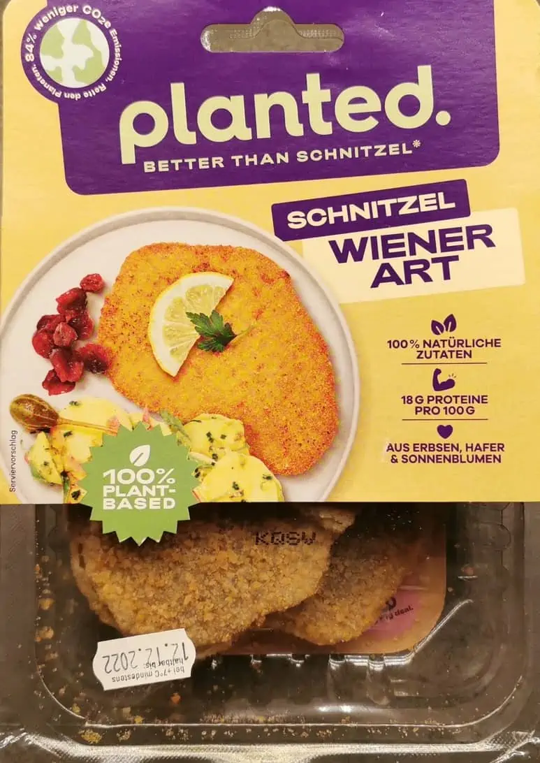 Planted Schnitzel Wiener Art 08 | Fleischersatz-Produkte.de