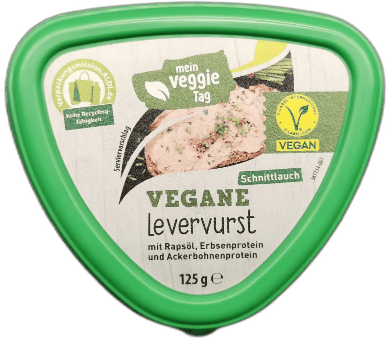 Neu bei Aldi: 3x Mein Veggie Tag vegane Leberwurst / Levervurst