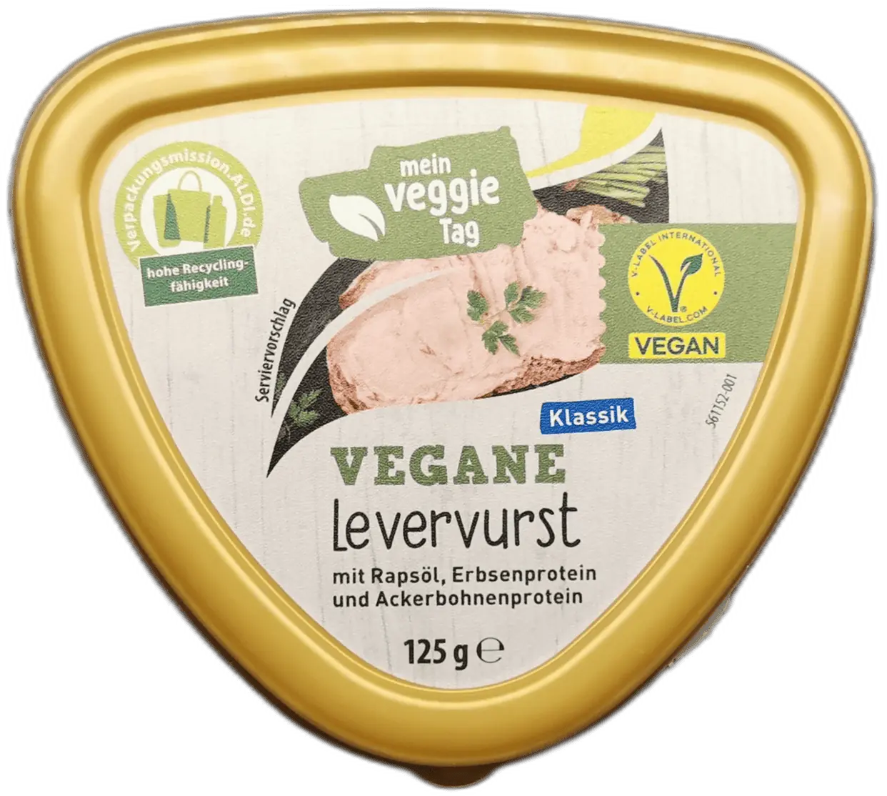Neu bei Aldi: 3x Mein Veggie Tag vegane Leberwurst / Levervurst