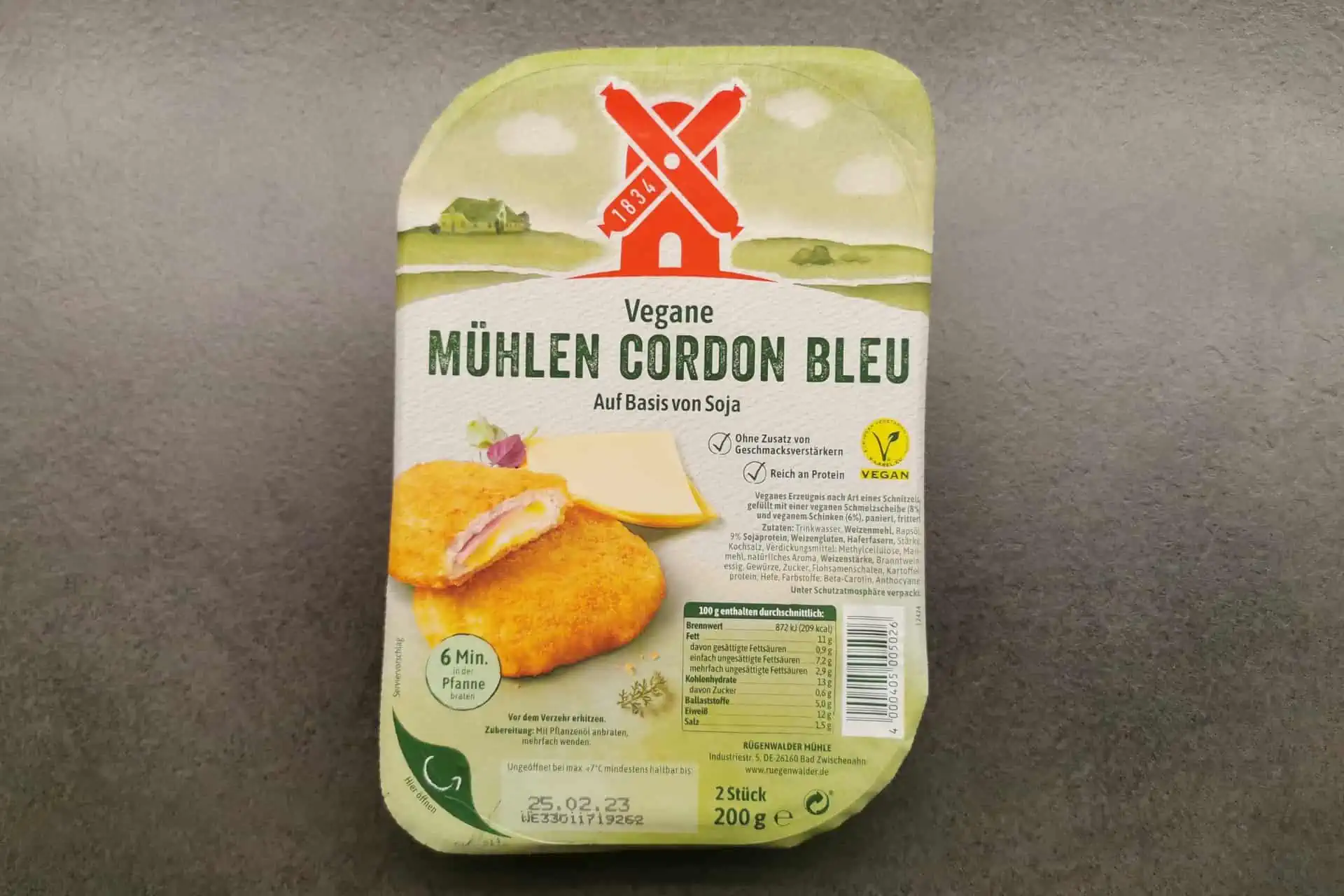 Rügenwalder Mühle: Veganes Mühlen Cordon Bleu -UPDATE 2023-