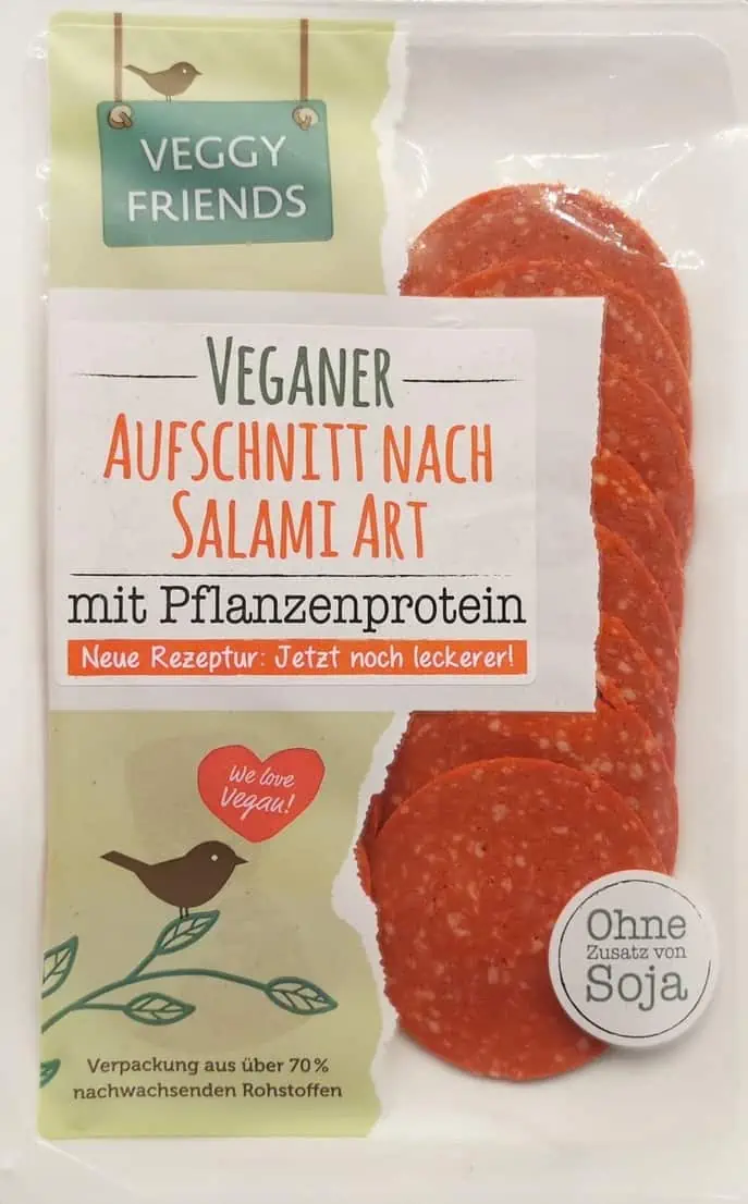 Veggy Friends Veganer Aufschnitt Salami Art 06 | Fleischersatz-Produkte.de